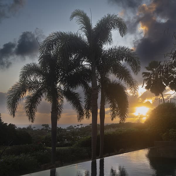 The sunset at Lelant, Barbados